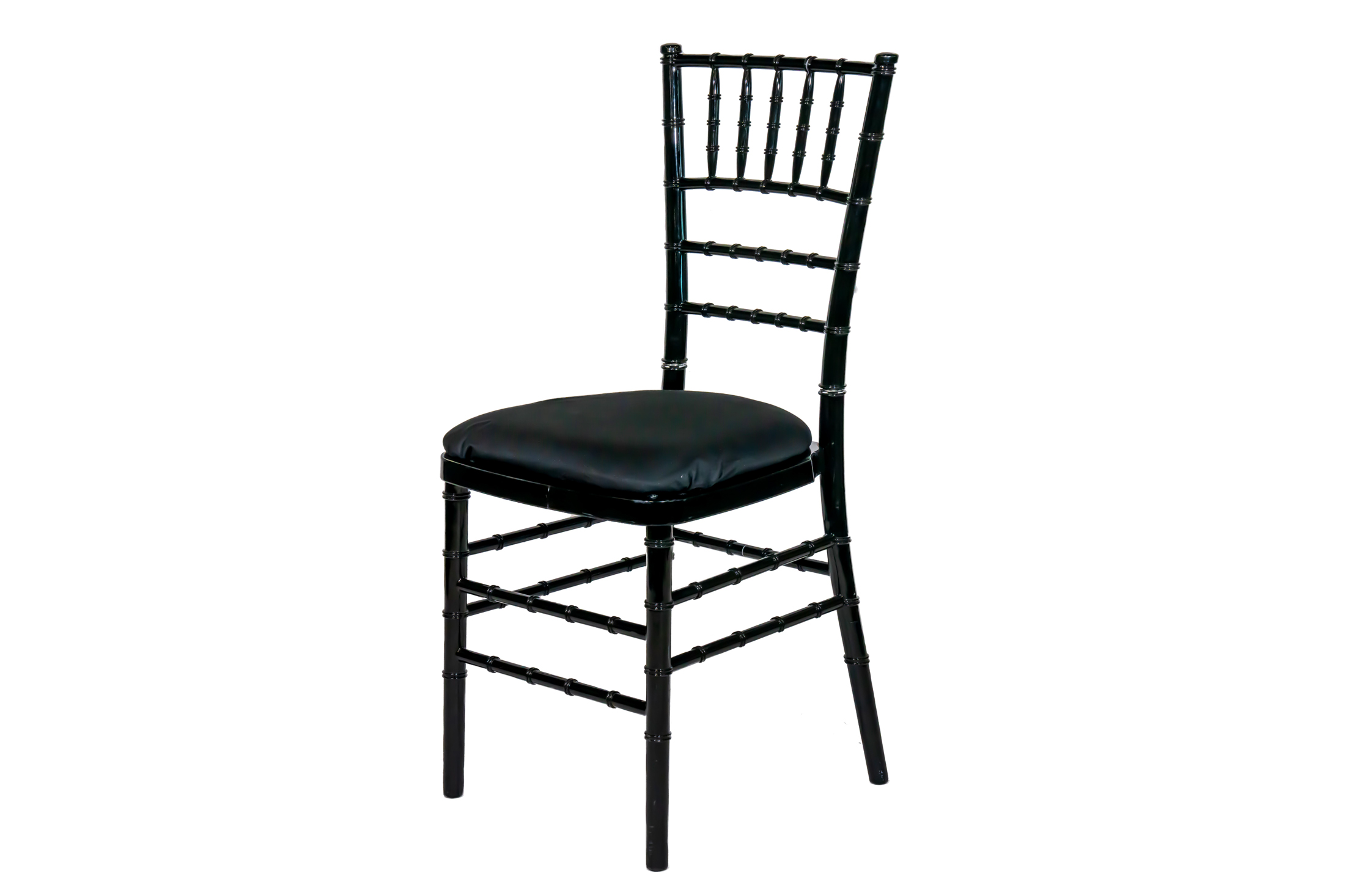 Black discount chiavari chairs